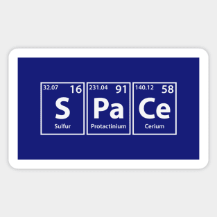 Space Elements Spelling Sticker